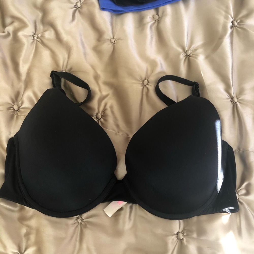 Black bra from pink
